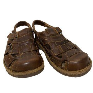 Born Cabot III Fisherman Sandal Mens Size 10 Brown Boho Hippie Granola Guy Comfy
